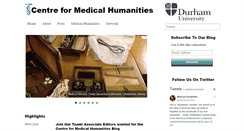 Desktop Screenshot of centreformedicalhumanities.org